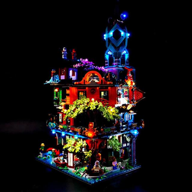 MOC LEGO レゴ 71741 互換 ニンジャゴー ニンジャゴーシティ ガーデン LED ライト 電飾 キット ※本体は含みません