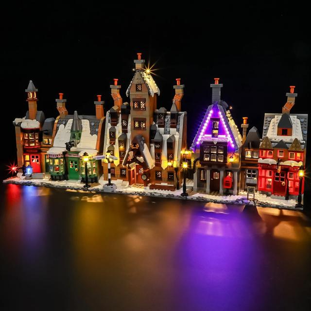 MOC LEGO レゴ 76457 互換 ハリー・ポッター ホグズミード村 LED