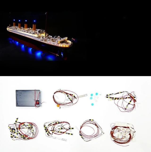 MOC LEGO レゴ 10294 互換 タイタニック号 LED ライト 電飾 キット