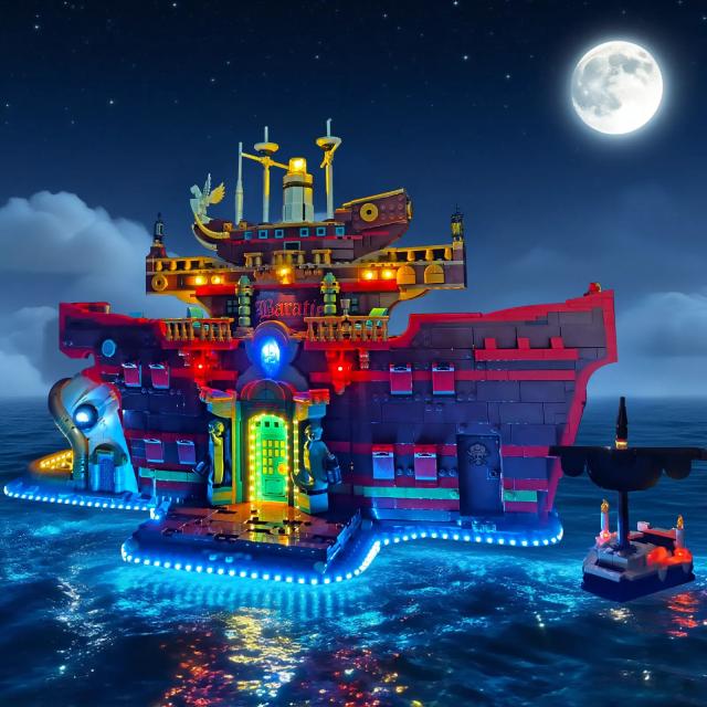 MOC LEGO レゴ 75640 互換 ワンピース 海上レストラン バラティエ ミホーク LED ライト 電飾 キット ※本体は含みません