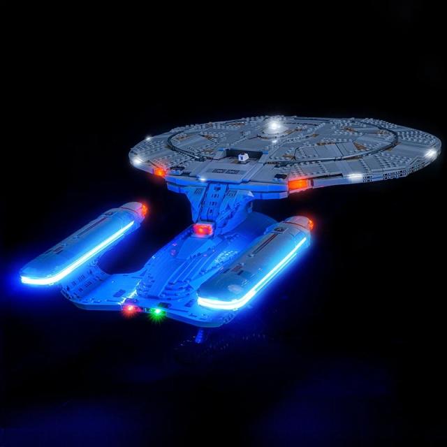 MOC LEGO レゴ 10356 互換 アイコン スタートレック USS Enterprise NCC-1701-D LED ライト 電飾 キット ※本体は含みません