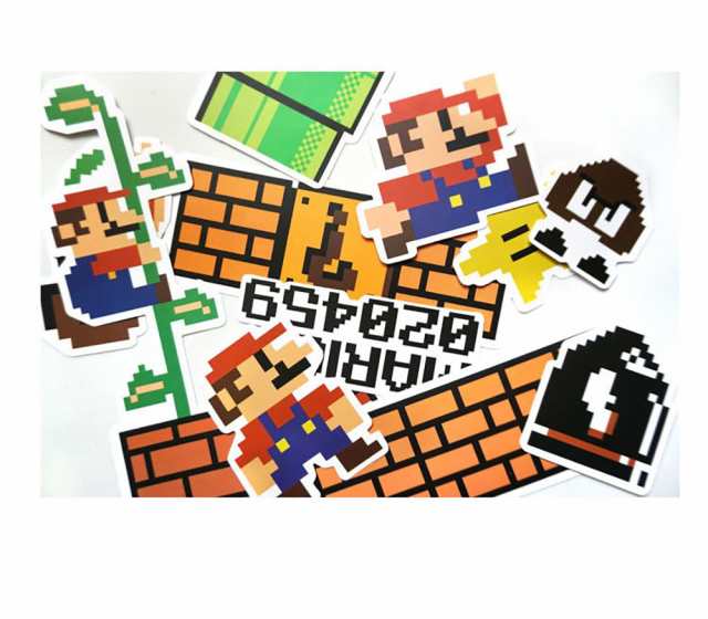 Super Mario スーパーマリオ 防水 ステッカー 23枚セット スーツケース スノーボード ストリート 子供のプレゼントの通販はau Pay マーケット Mono Base