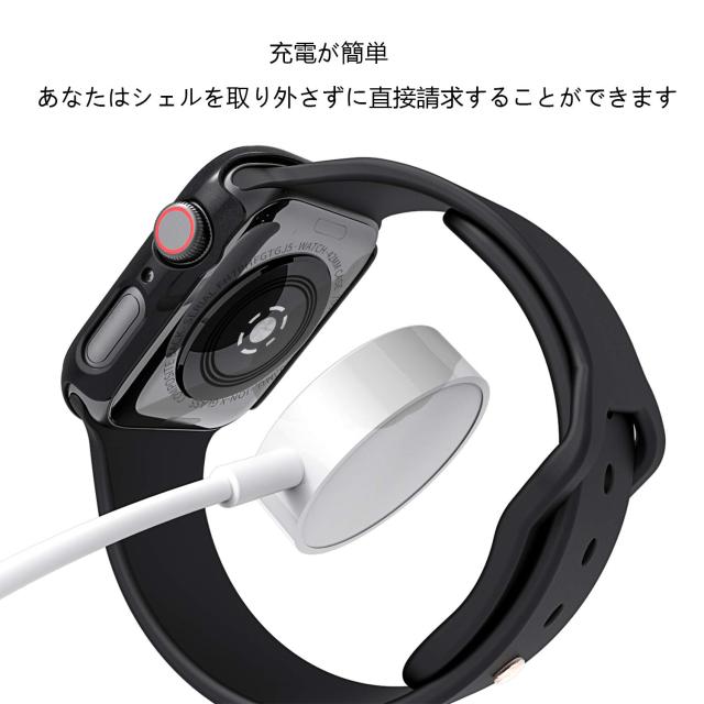 Apple Watch 4 40mm ケース アップルウォッチ カバー (ブラック) 超簿