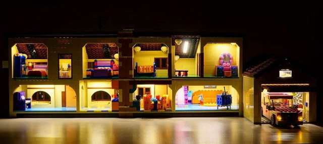 MOC LEGO レゴ 71006 The Simpsons シンプソンズ House LED ライト