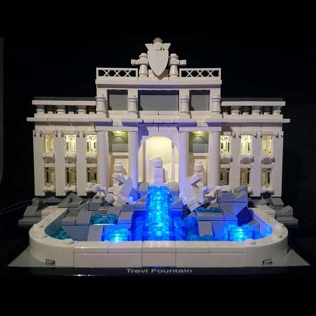 MOC LEGO レゴ アーキテクチャー 21020 互換 トレヴィの泉 LED ライト