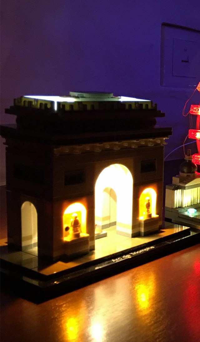 MOC LEGO レゴ アーキテクチャー 21036 互換 凱旋門 LED ライト キット