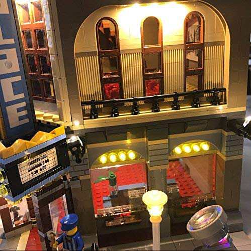 MOC LEGO レゴ クリエイター 10232 互換 パレスシネマ Palace Cinema LED ライト キット  【海外から直送します】※レゴ本体は含まれてい