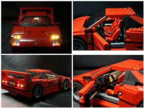 MOC LEGO レゴ クリエイター 10248 互換 フェラーリー Ferrari F40 LED