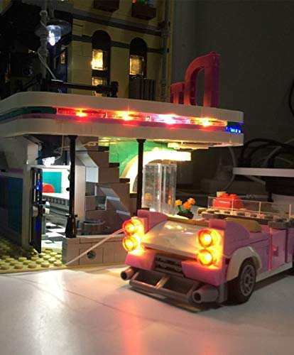 MOC LEGO レゴ クリエイター 10260 互換 ダウンタウン ディナー Down Town Diner LED ライトキット  【海外から直送します】※レゴ本体は