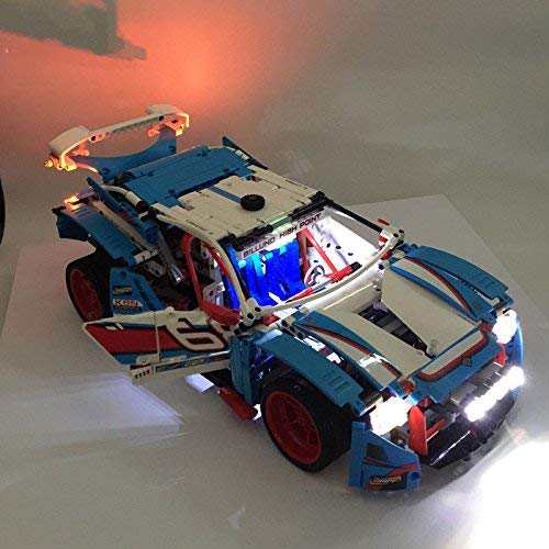 MOC LEGO レゴ テクニック 42077 20077 ラリーカー Rally Car LED