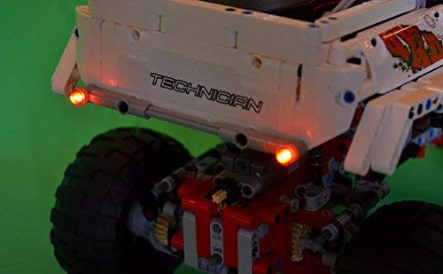 MOC LEGO レゴ テクニック 9398 20014 互換 4WDクローラー LED ライト