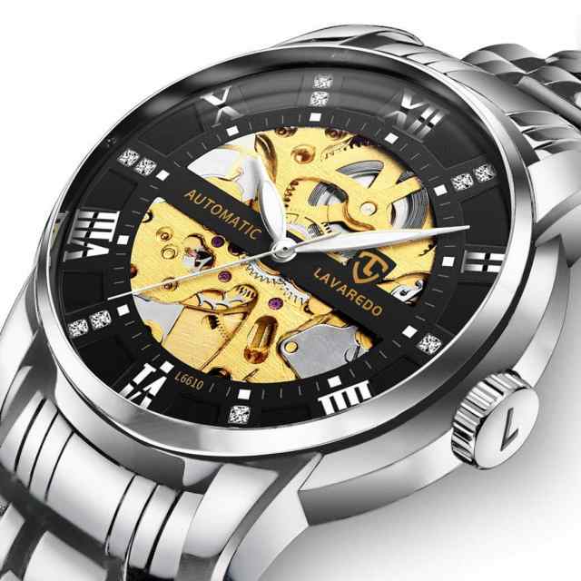 Tevise 正規品 高級ブランド メンズ 腕時計 スケルトン 自動巻き ブラック シルバーの通販はau Pay マーケット Mono Base