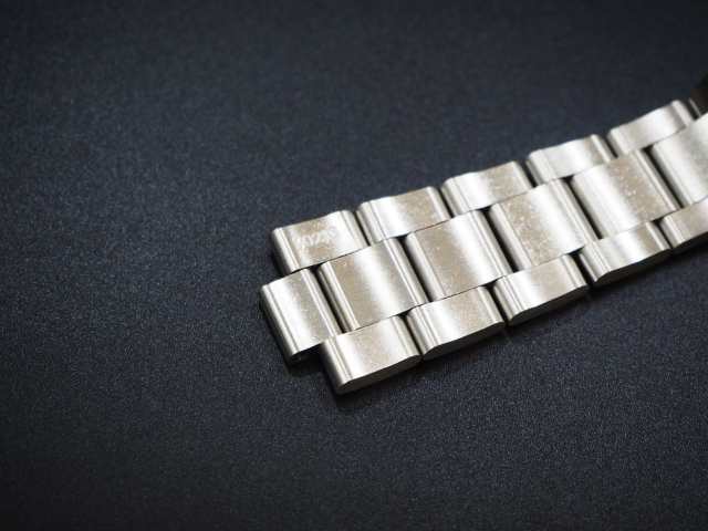 腕時計 交換用 オイスター ブレスレット （ツヤなし）20mm シルバー