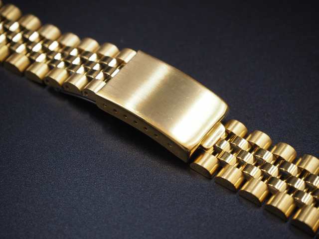 腕時計 交換用 ジュビリー コンビ ブレスレット 20mm ミドルゴールド ベルト ROLEX ロレックス デイトジャストに最適 互換 社外品