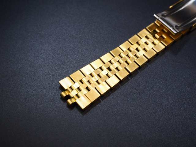 腕時計 交換用 ジュビリー コンビ ブレスレット 20mm ミドルゴールド ベルト ROLEX ロレックス デイトジャストに最適 互換 社外品