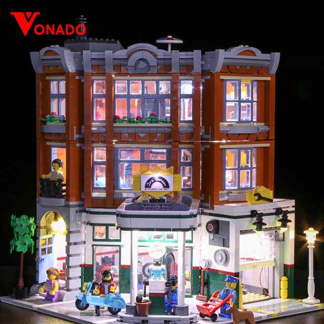 MOC LEGO レゴ ブロック 10264 クリエイター エキスパート 互換 街角のガレージ LED ライト キット  【海外から直送します】※レゴ本体は
