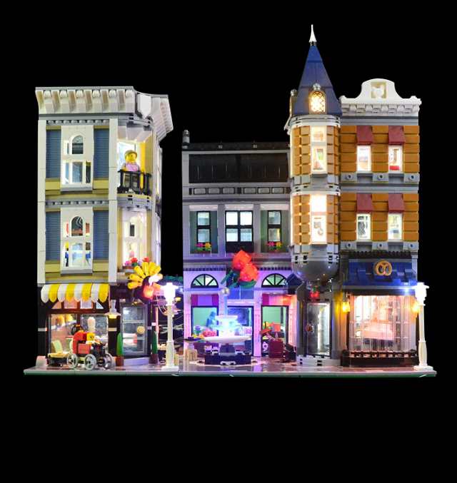 MOC LEGO レゴ ブロック クリエイター エキスパート 10255 互換 にぎやかな街角 Assembly Square LED ライト キット  【海外から直送】※の通販はau PAY マーケット - MONO BASE