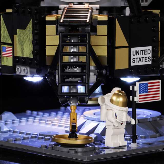 MOC LEGO レゴ ブロック クリエイターエキスパート 10266 互換 NASA アポロ11号 月着陸船 LED ライト キット カスタムパーツ  【海外から