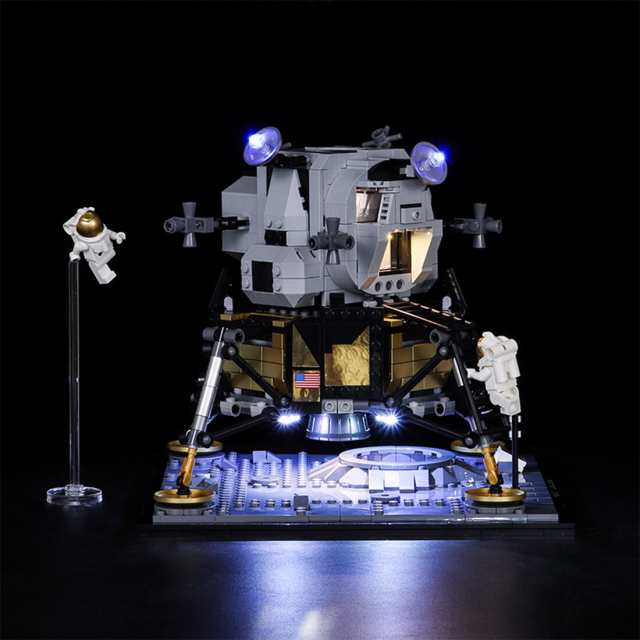 MOC LEGO レゴ ブロック クリエイターエキスパート 10266 互換 NASA アポロ11号 月着陸船 LED ライト キット カスタムパーツ  【海外から