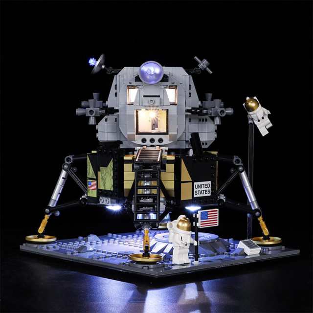 MOC LEGO レゴ ブロック クリエイターエキスパート 10266 互換 NASA アポロ11号 月着陸船 LED ライト キット カスタムパーツ  【海外から