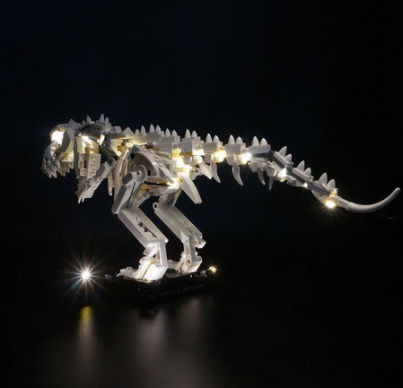 MOC LEGO レゴ ブロック アイデア 21320 互換 恐竜の化石 LED ライト