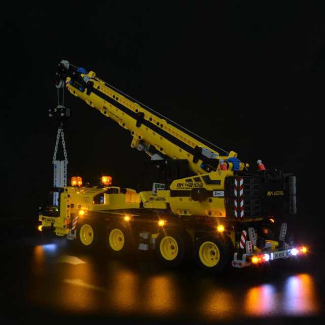 MOC ブロック テクニック 42108 互換 移動式クレーン車 LEDライト 照明 キット カスタム パーツ【海外から直送します】※レゴ本体は含ま