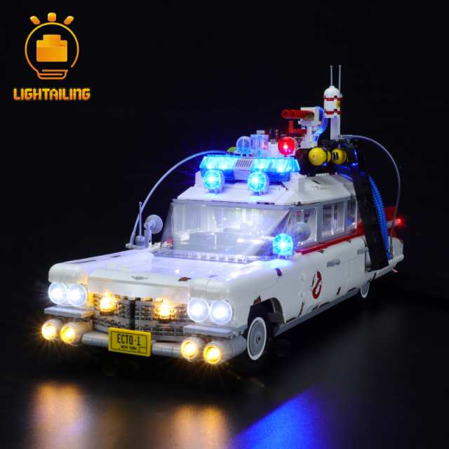 激レア!! MOC ブロック 10274 互換 ゴーストバスターズ ECTO-1 LEDライト 照明 キット カスタム パーツ ※レゴ本体は含まれていません※