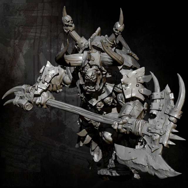 55mm Berserk Minotaur ベルセルク ミノタウロス 未塗装 レジン製