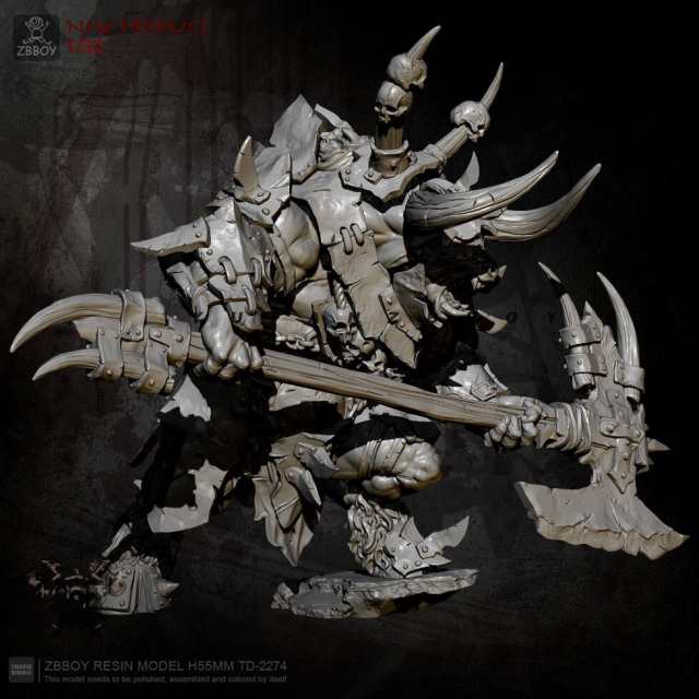 55mm Berserk Minotaur ベルセルク ミノタウロス 未塗装 レジン製