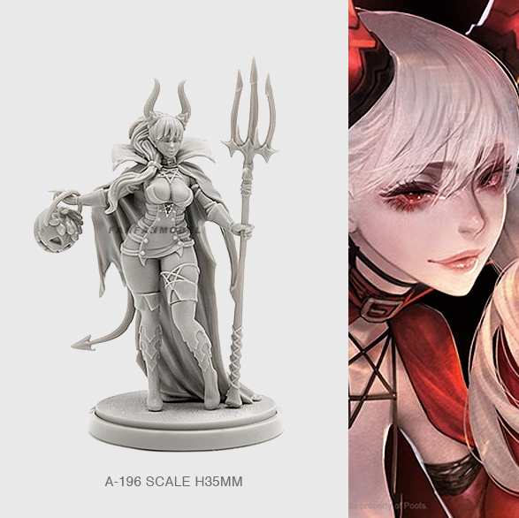 1/35 KINGDOM DEATH キングダム・デス 女性戦士 未塗装 レジン製 