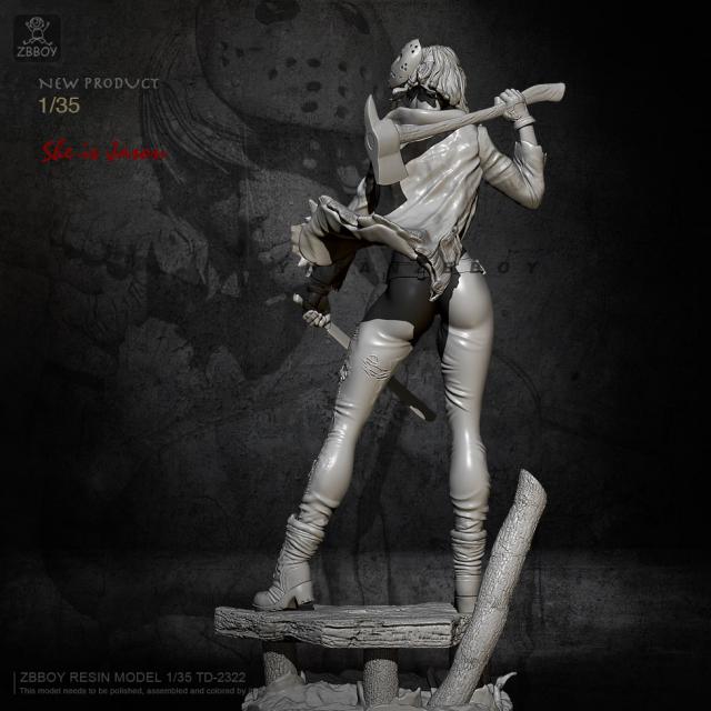 1/35 美女 ジェイソン 殺人姫 未塗装 レジン製 組み立て キット 