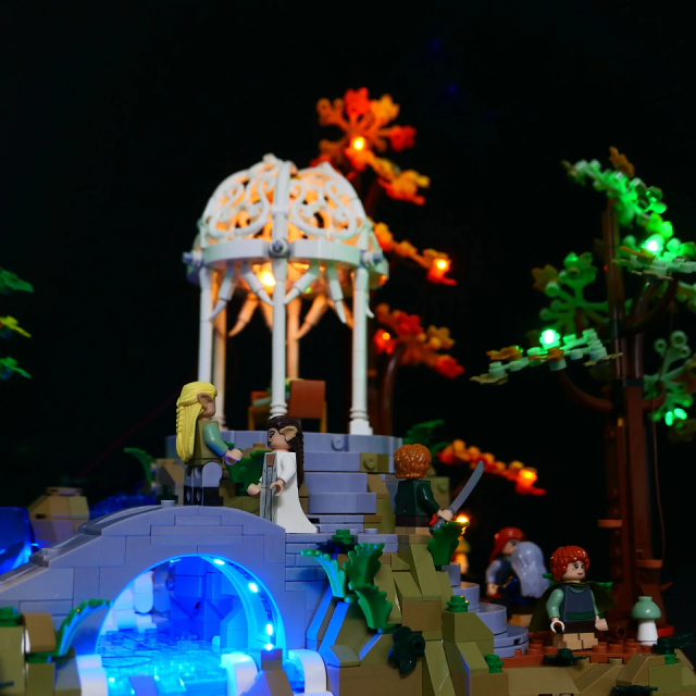LEGO MOC ブロック アイコン ロード・オブ・ザ・リング 10316 互換 リベンデル LED ライト 照明 キット カスタム パーツ リモコン付き ※レゴ本体は含まれていません※_3