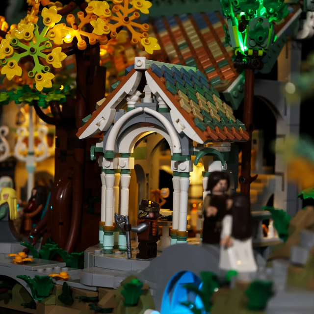 LEGO MOC ブロック アイコン ロード・オブ・ザ・リング 10316 互換 リベンデル LED ライト 照明 キット カスタム パーツ リモコン付き ※レゴ本体は含まれていません※_5
