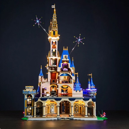 LEGO MOC ブロック ディズニー100 43222 ディズニー キャッスル シンデレラ城 LED ライト 照明 キット カスタム パーツ リモコン付き ※レゴ本体は含まれていません※_1