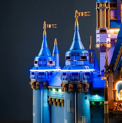 LEGO MOC ブロック ディズニー100 43222 ディズニー キャッスル シンデレラ城 LED ライト 照明 キット カスタム パーツ リモコン付き ※レゴ本体は含まれていません※_3
