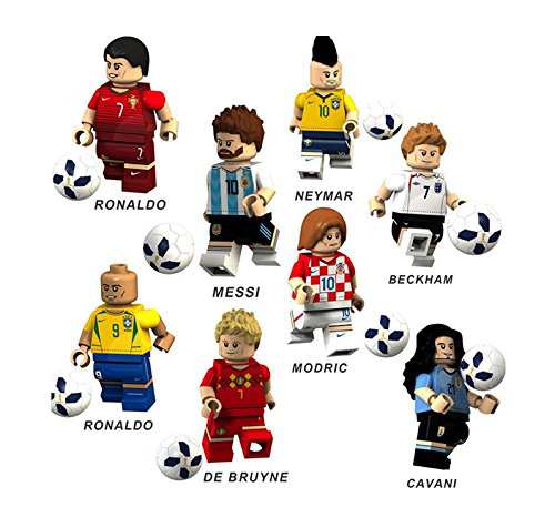 Lego レゴ ブロック 互換品 ベッカム メッシ ロナウド ライオネル ネイマール 人気サッカー選手 ミニフィグ 8体セットの通販はau Pay マーケット Mono Base