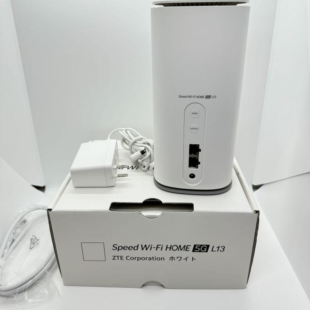 中古品]Speed Wi-Fi HOME 5G L13 [ホワイト] ZTR02 ホームルーター