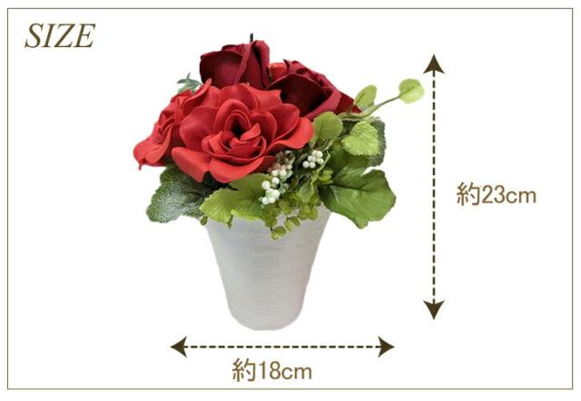 シャンボンドフルール 日本製レッドローズ 石鹸　お花 　ソープフラワー　プリザーブドフラワーの通販は