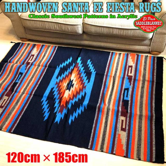 送料無料 エルパソ サドルブランケット ネイティブ柄 サンタフェ フィエスタ ラグマット メキシカンラグ Lサイズ F40 1cm 185cmの通販はau Pay マーケット ウッドウェイ ファニチャー