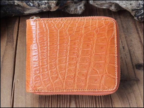 ゴダン 財布 GODANE シャムクロコダイル センターベリー 折財布 ビルフォード spsw 1207 Orange オレンジ ワニ革 メンズ レディース_1