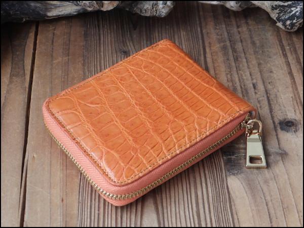 ゴダン 財布 GODANE シャムクロコダイル センターベリー 折財布 ビルフォード spsw 1207 Orange オレンジ ワニ革 メンズ レディース_2