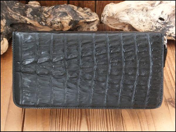 新品 カイマンテール クロコテール 長財布 ラウンドファスナー 赤  