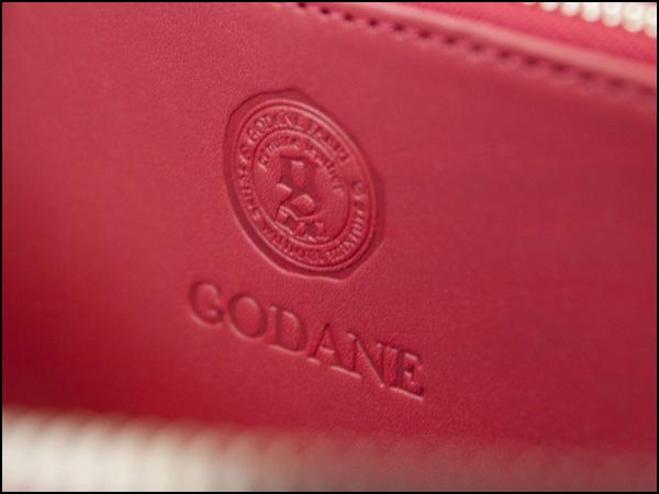 GODANE　ゴダン正規販売代理店　財布 シャムクロコダイル　ラウンドファスナー　spsw1201sd BlackRedインサイドレッド　内側　栃木レザー_9