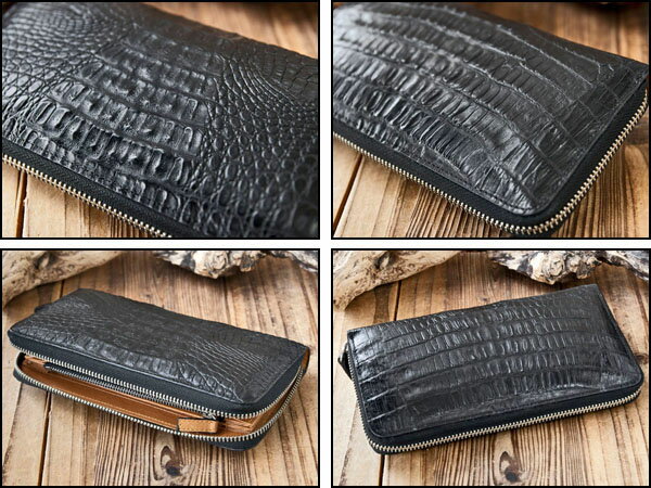 GODANE正規販売代理 ゴダン ラウンドファスナー 長財布 カイマン