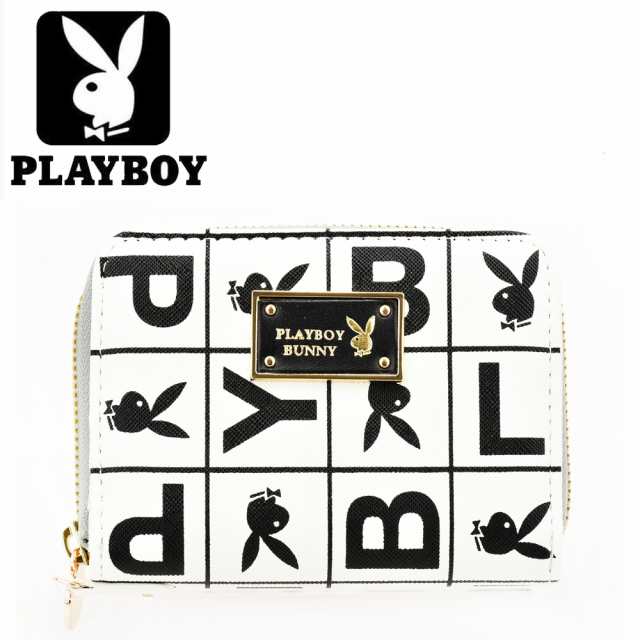 Playboy プレイボーイ 二つ折財布 2つ折り札入 Pbms 1360 ホワイト 白 メンズ財布 レディース財布 短財布 の通販はau Pay マーケット Grans