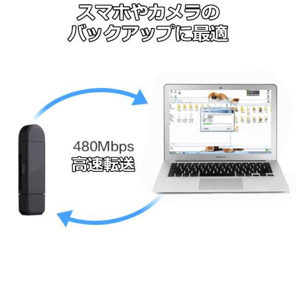 SDカードリーダー TypeC USB マイクロUSB microSD Type-C スマホ マルチカードリーダー PC macbook  android タブレット スマートフォンの通販はau PAY マーケット - リンクスオンライン