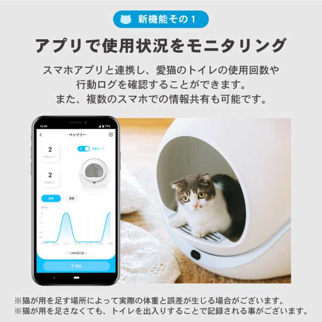 PETREE ペッツリー PLUS 猫 自動トイレ 全自動猫トイレ 猫用 自動