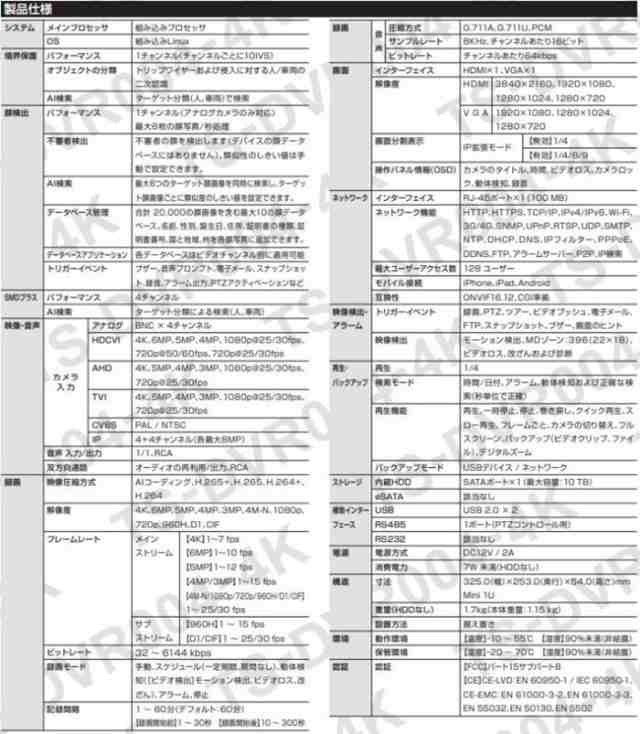 防犯カメラセット 500万画素 防犯カメラ セット HD-CVI 4規格対応