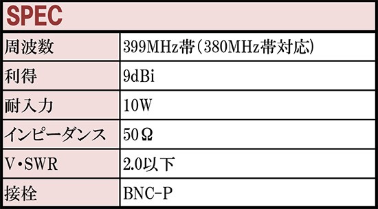 八木アンテナ NY399X3 399MHz帯3 NATEC ナテック エレメント 盗撮盗聴