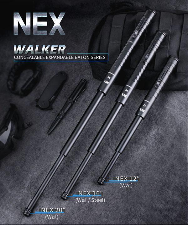 NEX警棒 コンシーラブル バトン ウォーカー 4140鋼+7075アルミ 16インチ 19.1-40.1cm N16WAL 護身 警棒 バトン NEX NEXTORCH_1
